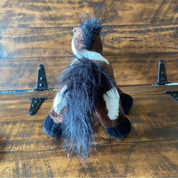 Ganz Pinto Horse Brown White Plush Stuffed Animal Toy 8" No Code Retired - Picture 4 of 8